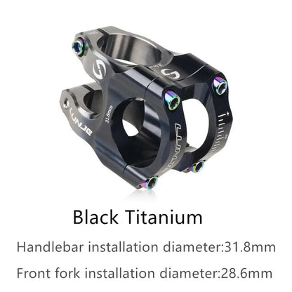 MTB Road Bike Stem CNC Mountain Bicycle Bridge Short Power 31.8mm High Strength Climbing Riser