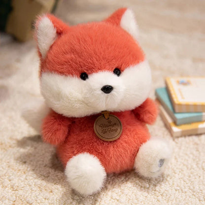 Cute Sitting Animals Red Panda Fox Sloth Cat Plush Toys Soft Plush Dolls Stuffed Capybara Pig Plushie Baby Toys Gifts for Kids