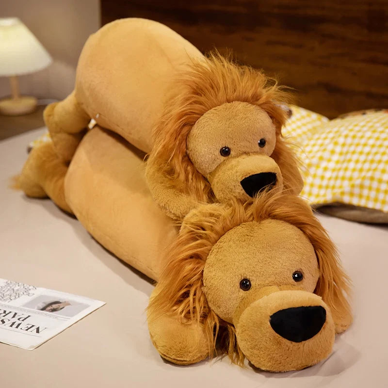 Giant Lion Plush Toy Pillow – Soft Stuffed Animal Cushion (15.7" - 43.3")