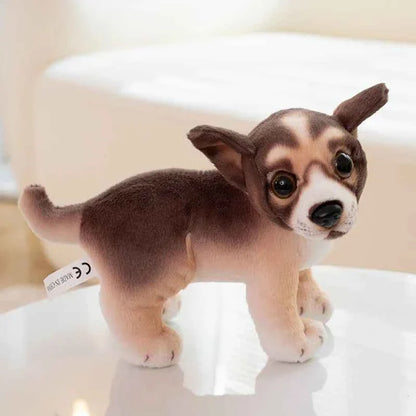 Kawaii Plush Dog Soft Toy (7.9 in) - Dalmatian/Bulldog/Chihuahua Stuffed Animal Gift