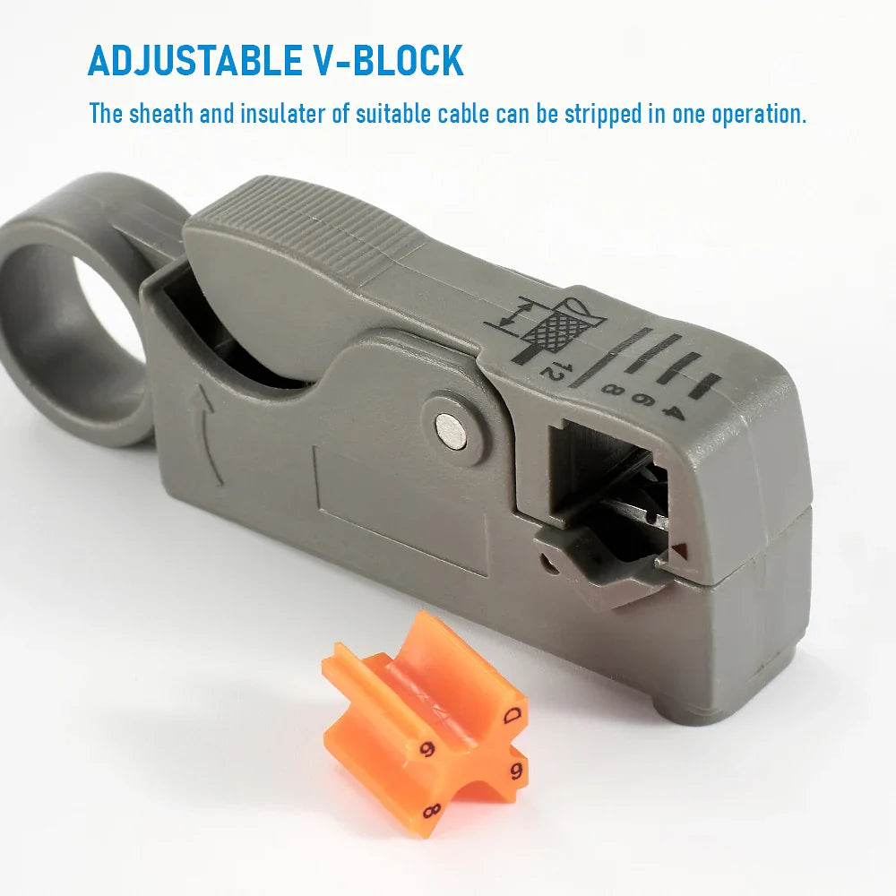 1PCS Ethernet Cable Stripper RJ45 Cat5 Cat6 Network Hand Tool Pliers Line UTP FTP Coax Coaxial Cutter Wire Stripping Tool