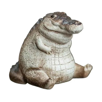 Mini Chubby Crocodile Figurine Realistic Little Gift