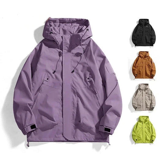 Chaqueta Cortavientos Impermeable Unisex para Exteriores Abrigo Transpirable de Otoño para Pesca Camping Cortavientos Chaquetas Hombre Mujer Ropa