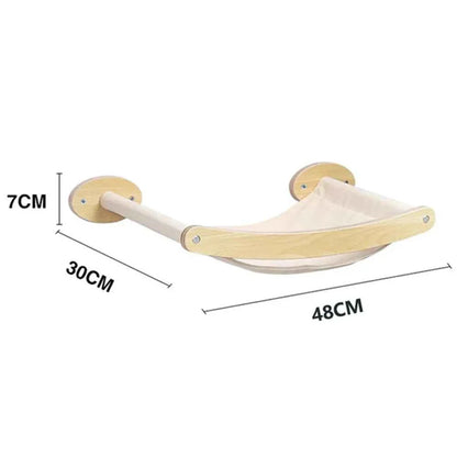 Wall-Mounted Cat Climbing Rope – Solid Wood Pedals & Sisal Scratch Training Toy for Indoor Cats