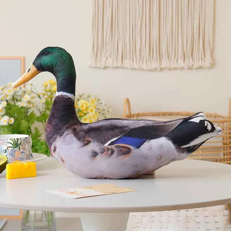 Simulation 3D Birds Plush Toys Soft Stuffed Animals Goose