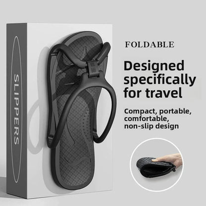 Foldable Travel Flip Flops Non Slip Lightweight Portable Slippers