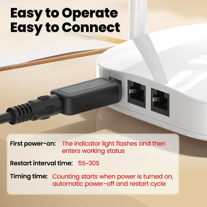 DC WiFi Auto Reboot Router Router 24H Automatic Power Off Reset Tool 5.5x2.1mm Restart Control Line 5V-24V