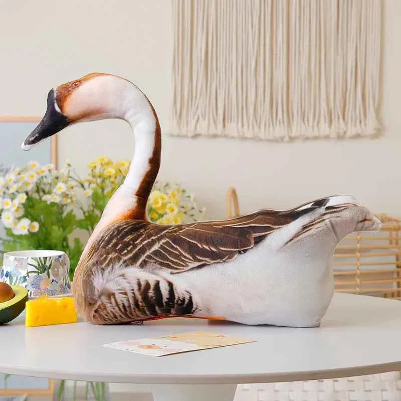 Simulation 3D Birds Plush Toys Soft Stuffed Animals Goose