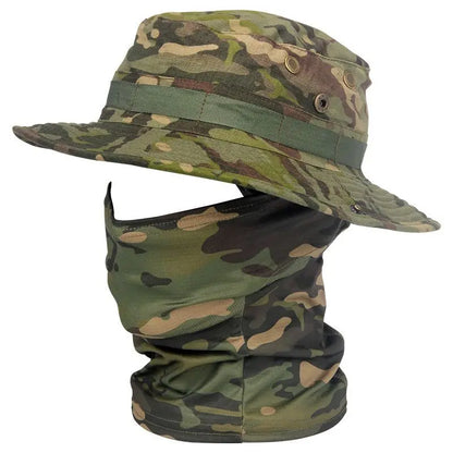Outdoor UV Protection Boonie Hat with Face Neck Cover