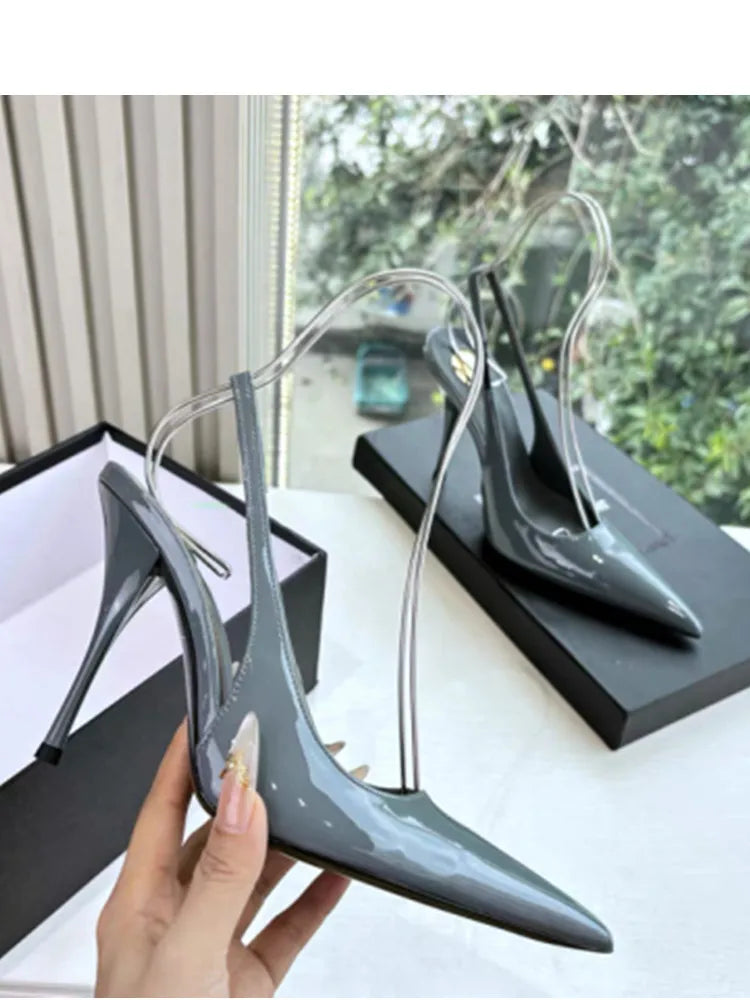 2026 Spring/Summer New Pointed Stiletto Sandals Fashionable and Sexy Party Wedding Women's High Heel Sandals