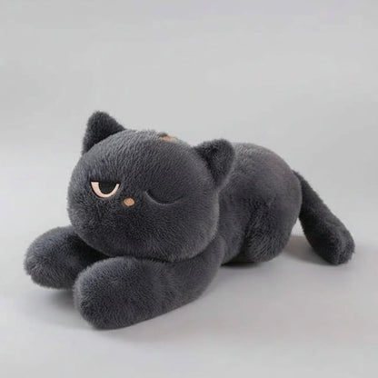 Giant Cute Lying Cat Plush Toy (23.6/35.4 in) - Soft Simulated Cat Pillow Gift
