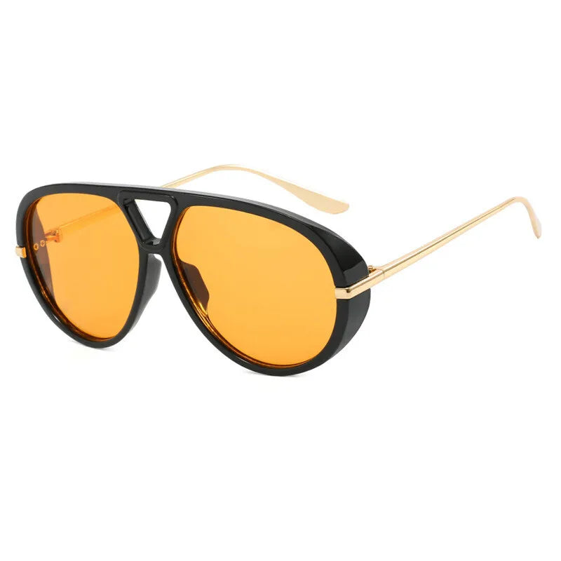 Oversized Women Sunglasses Fashion Large Size Yellow Lens Sun Glasses designer luxury 2024 UV Protection #300864