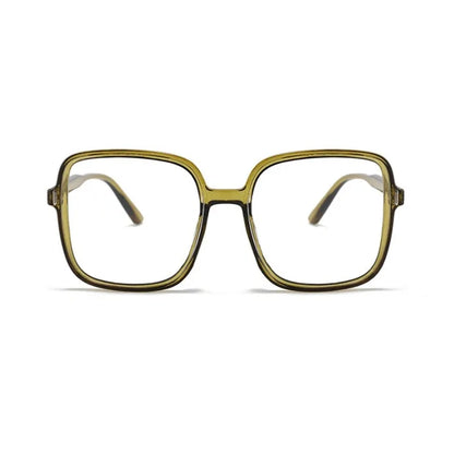 Square Oversized Transparent Eyeglasses Women Anti Blue Blocking Computer Eyeglass Black Unisex Optical Glasses