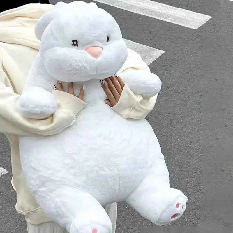 Giant Lazy Rabbit Plush Doll (15.7-31.5 in) - Cute White Bunny Sleep Pillow Gift