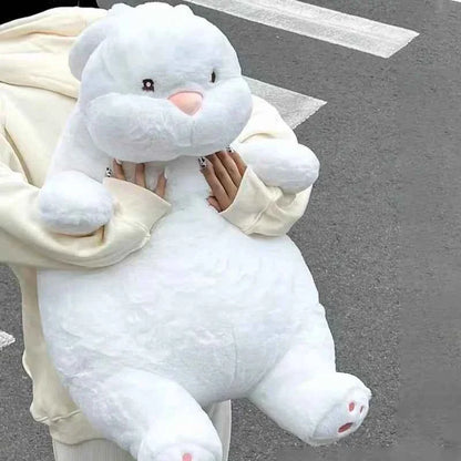 Giant Lazy Rabbit Plush Doll (15.7-31.5 in) - Cute White Bunny Sleep Pillow Gift
