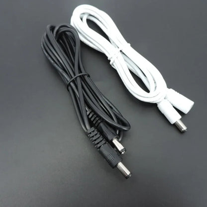 22awg 3A DC Male To male female Power supply Adapter white black cable Plug 5.5x2.1mm Connector wire 12V Extension Cords