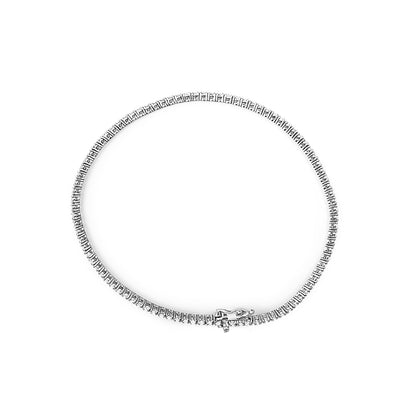 14K White Gold Classic 1 1/2 Cttw Diamond Tennis Bracelet