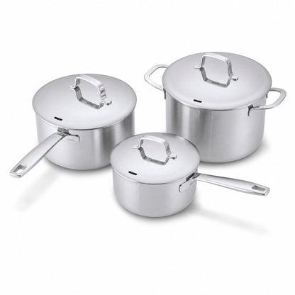 Stainless Steel Pot Set, 6-Piece