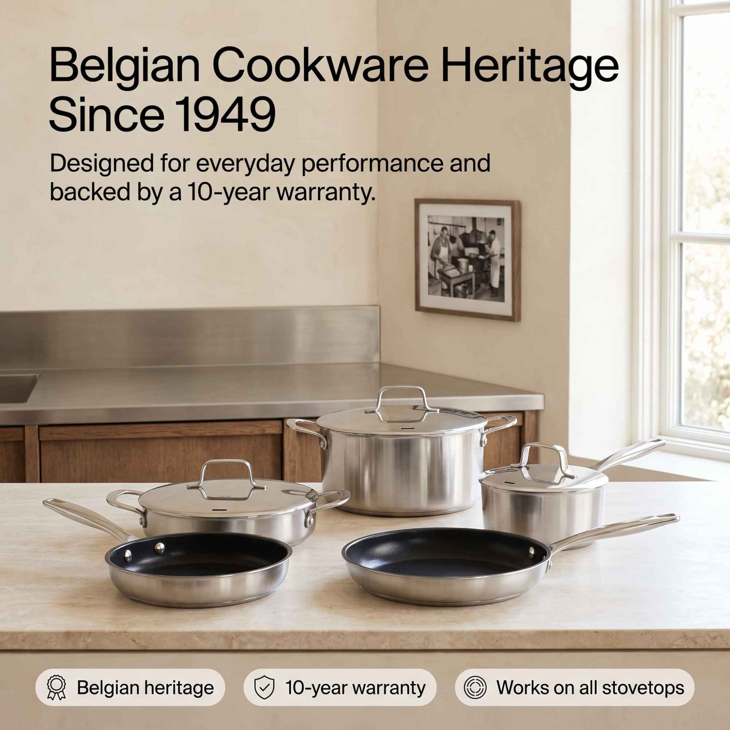 Hybrid Cookware Set, 7-Piece