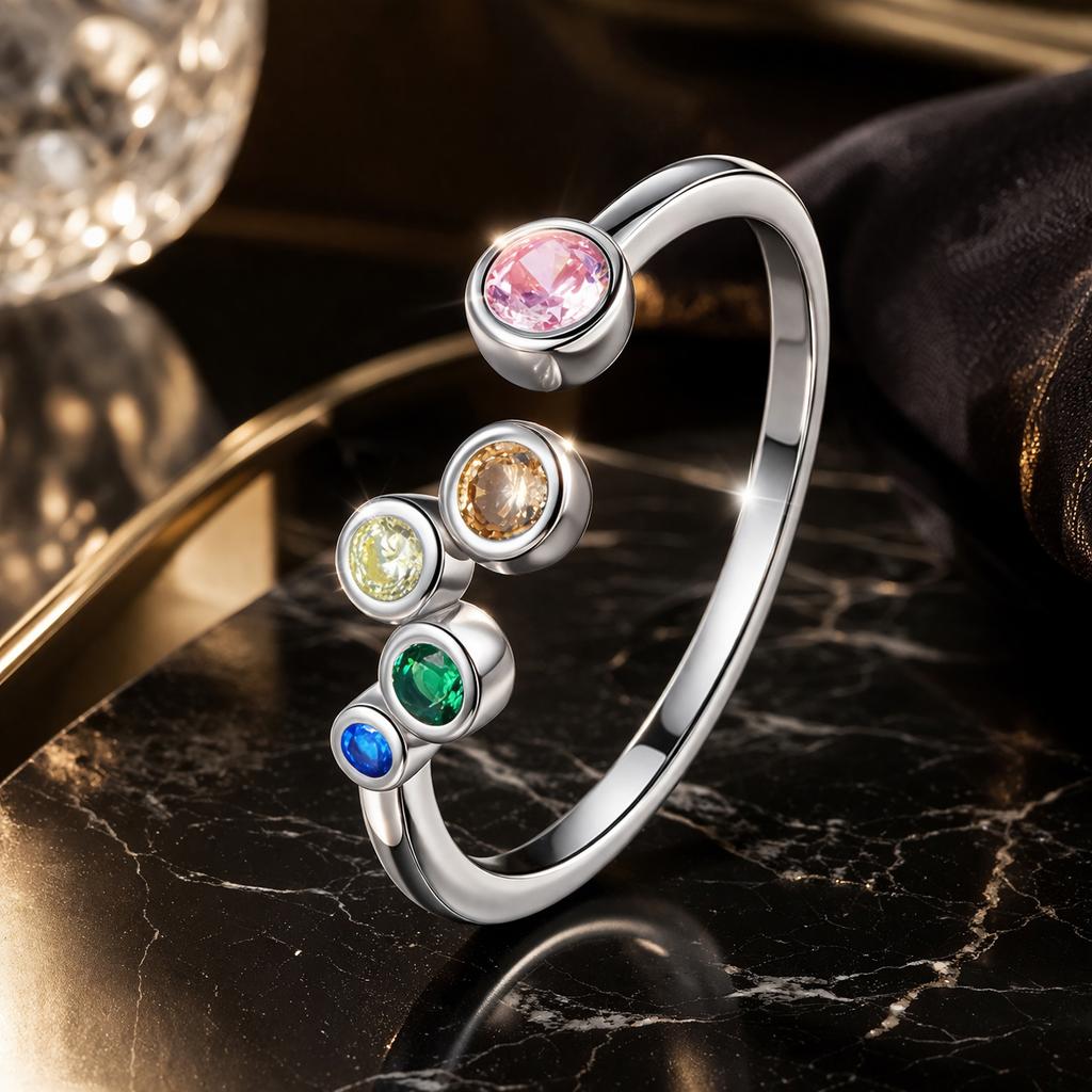 925 Sterling Silver Pavé Setting CZ Ring