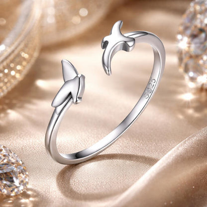 S925 Oxidized Silver 0.15cm Ring