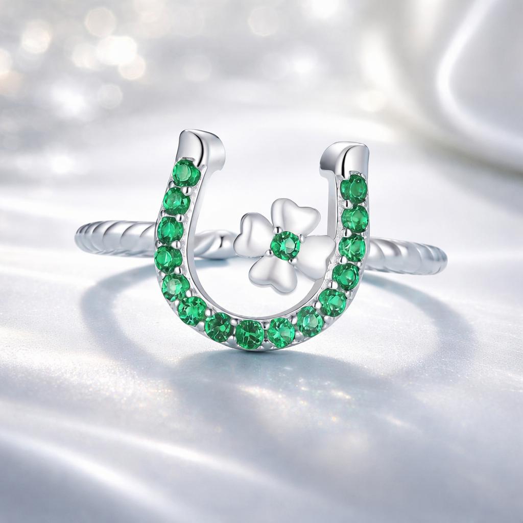 925 Sterling Silver Plated Platinum CZ Ring for Women