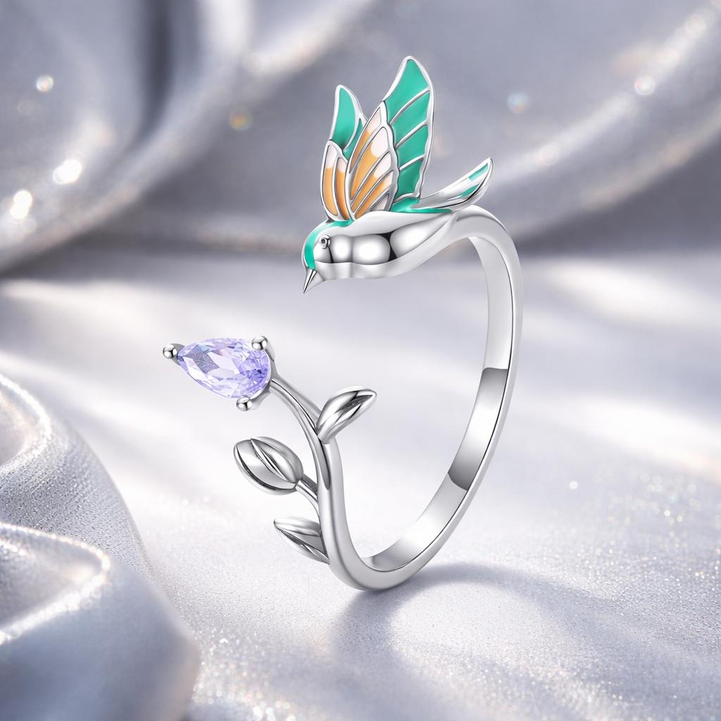 925 Sterling Silver 0.16cm Pavé Setting CZ Ring