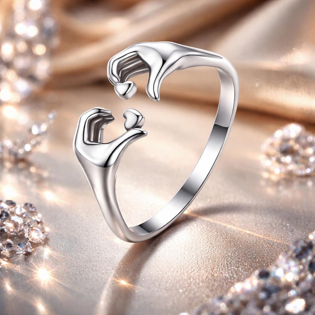 S925 Oxidized Silver 0.17cm Ring