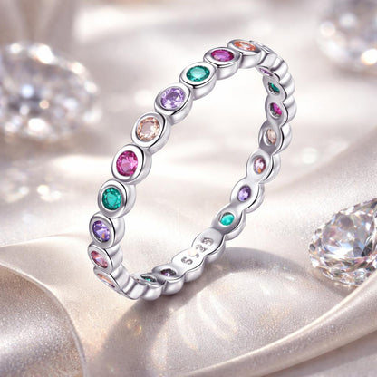 925 Sterling Silver CZ Pavé Setting Ring Size 6.0 for Women