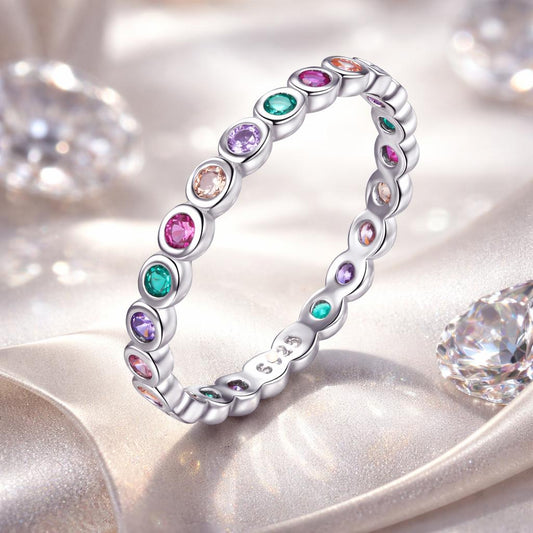 925 Sterling Silver CZ Pavé Setting Ring Size 6.0 for Women