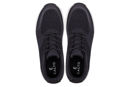CALTO - X2692 - 2.8 Inches Taller (Charcoal/White Sole) - Lightweight Sporty Sneakers