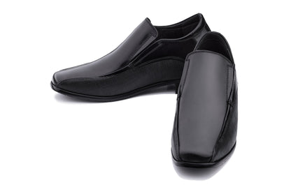 CALTO - Y3023 - 3 Inches Taller (Black) - Slip-On Leather Dress Shoes
