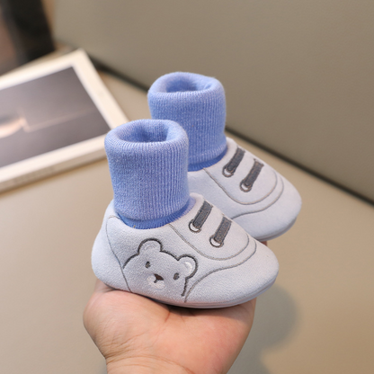 Cute Bear First Walking Slip On Toddler Shoes