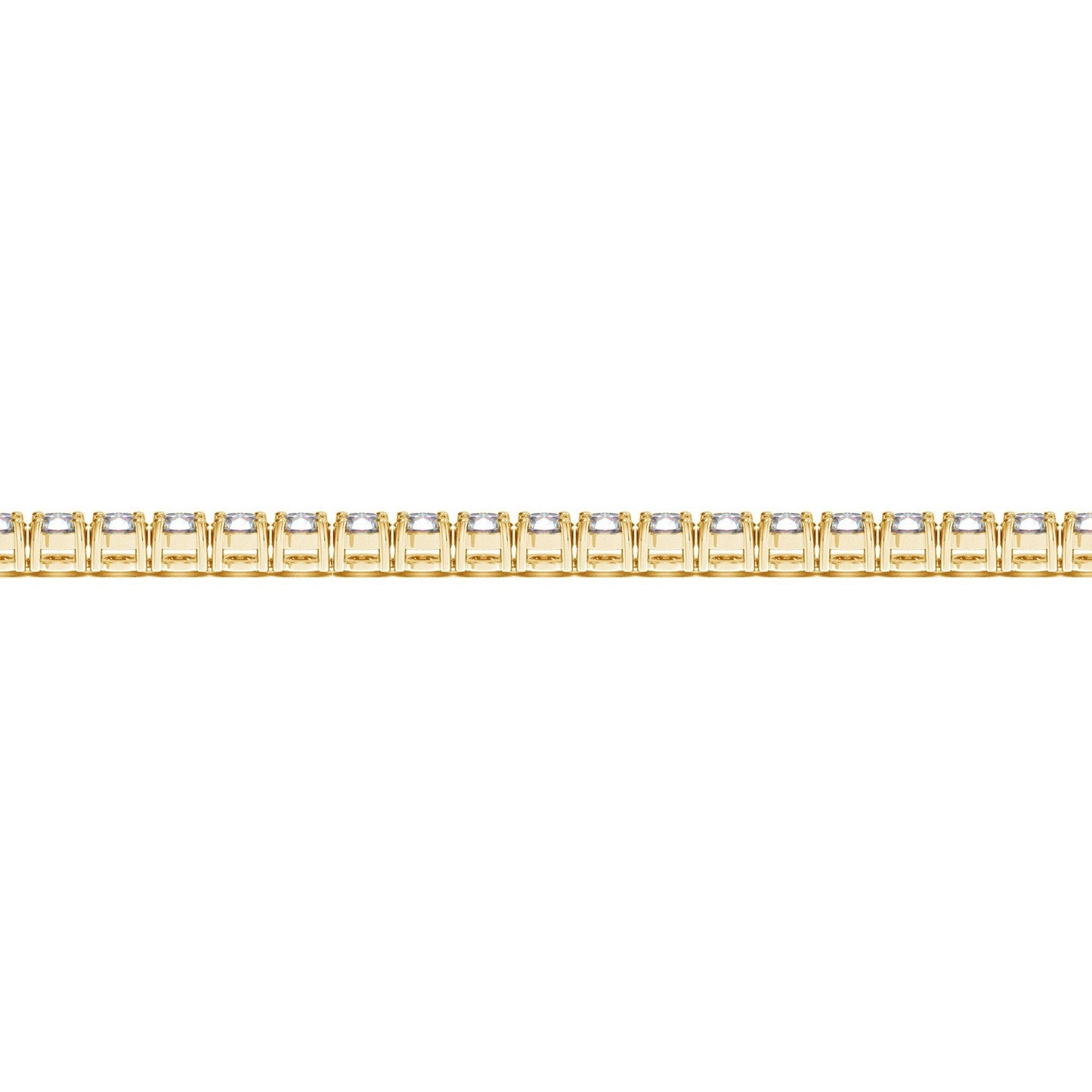 Lab Grown Round Diamond Tennis Bracelet in 14k Yellow Gold (5 cctw  F/G  VS2/SI1)