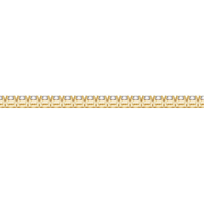 Lab Grown Round Diamond Tennis Bracelet in 14k Yellow Gold (5 cctw  F/G  VS2/SI1)