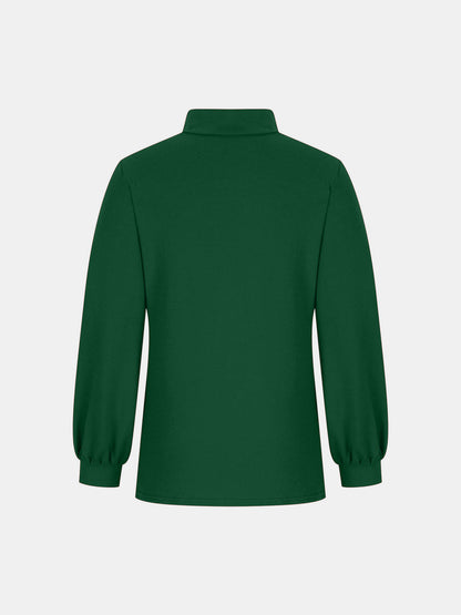 Full Size Mock Neck Long Sleeve T-Shirt