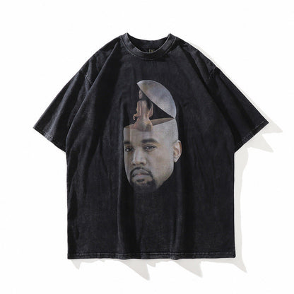 Vintage Streetwear Graffiti T-Shirt for Men