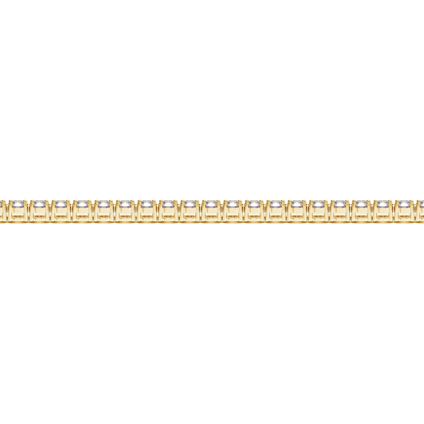 Lab Grown Round Diamond Tennis Bracelet in 14k Yellow Gold (4 cctw F/G  VS2/SI1)