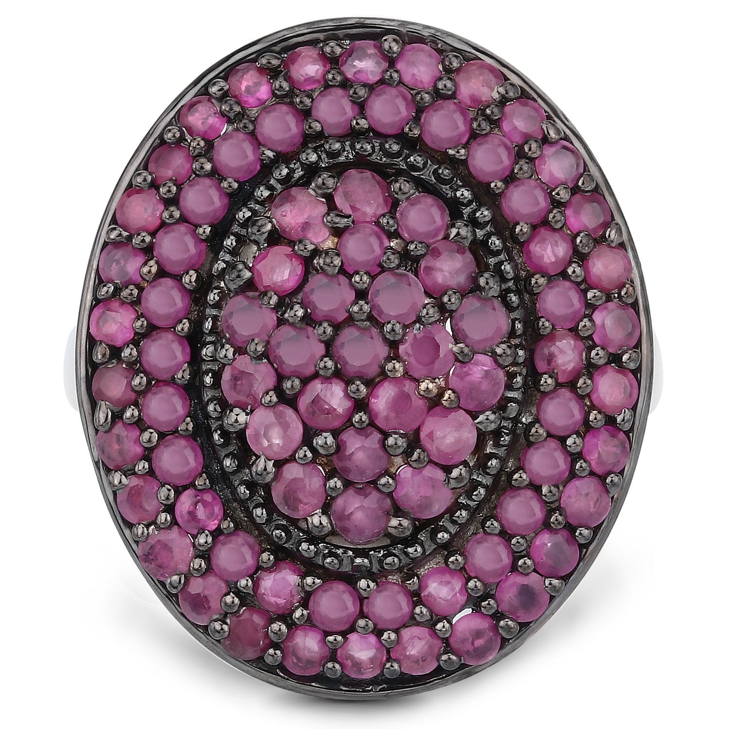 3.11 Carat Genuine Ruby .925 Sterling Silver Ring