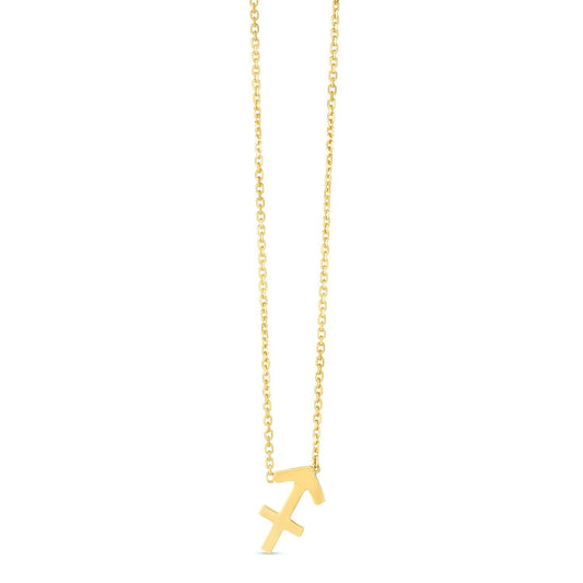 Collier Sagittaire en or jaune 14 carats