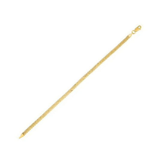 Bracelet Bismarck en or jaune 14 carats (3,50 mm)