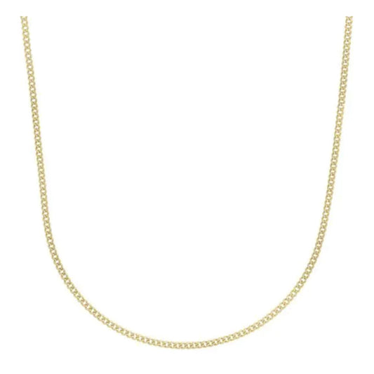 Chaîne gourmette légère en or jaune 14 carats (2,20 mm)