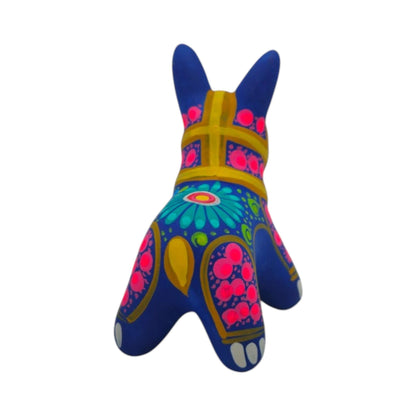 Alebrije Donkey Figurine | Hand-Painted Mexican Folk Art