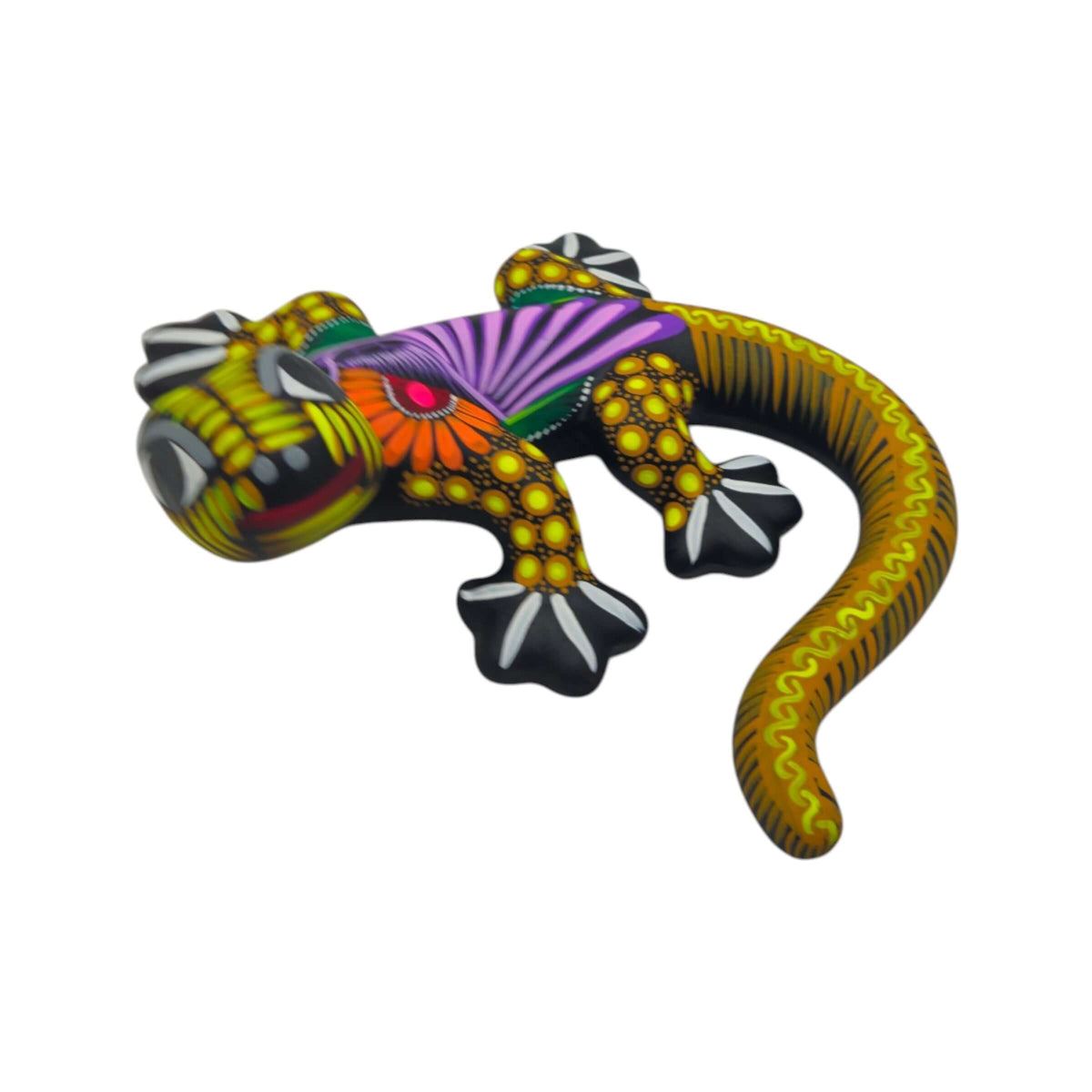 Alebrije Lizard Figurine | Mexican Wall Art