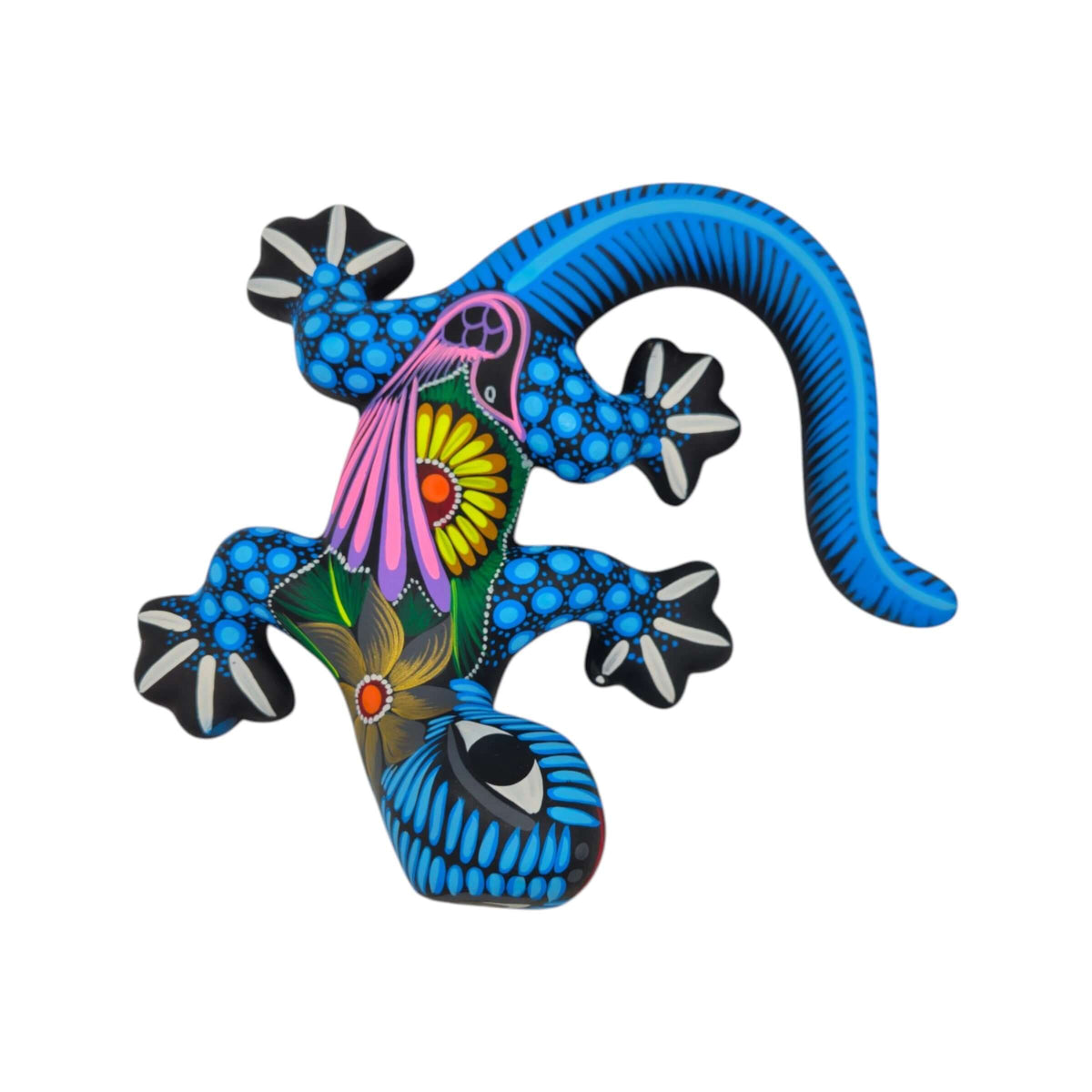 Alebrije Lizard Figurine | Mexican Wall Art