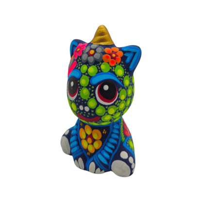 Alebrije Unicorn Figurine | Hand-Painted Mexican Folk Art