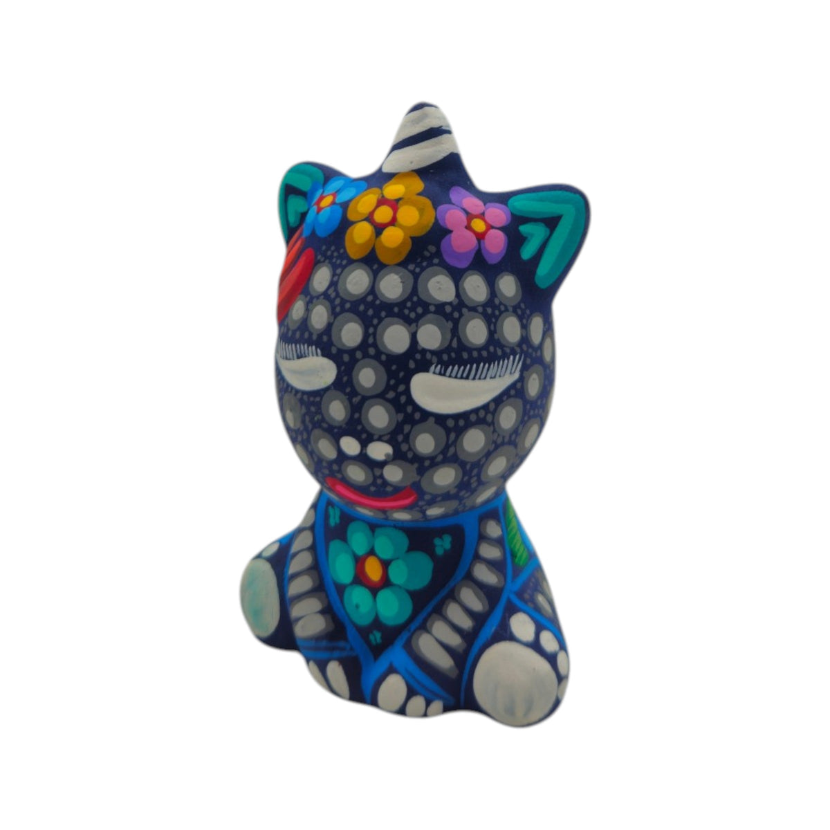 Alebrije Unicorn Figurine | Hand-Painted Mexican Folk Art