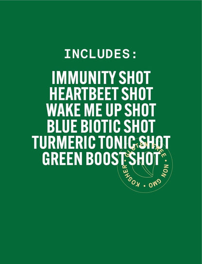 Shot Variety, Cold Pressed Juice Shots
