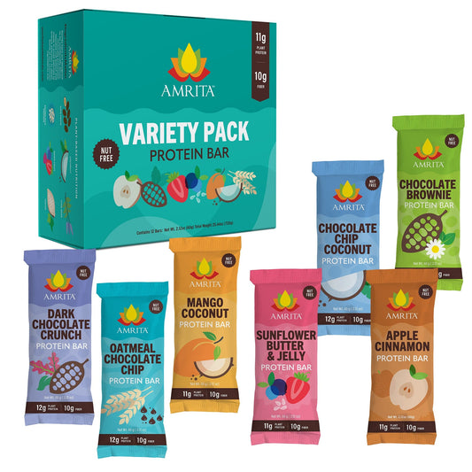 Paquete variado de barritas con alto contenido de proteínas