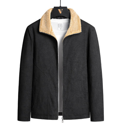 Men's Corduroy Jacket with Thick Cotton Lining